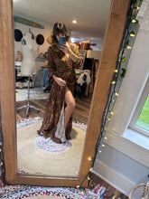 Load image into Gallery viewer, (Limited edition) Ready to ship Soul Mate dress in brown vintage floral print cotton on sale