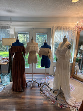 Load image into Gallery viewer, Ready to ship amazing bundle. Show off those shoulders hand dye dress, off white show off top, so Sara beige top, poetry lace corset top and soul mate skirt deal