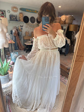 Load image into Gallery viewer, Lace nothing quite like you top with bloom ivory skirt ready to ship sale