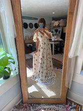 Load image into Gallery viewer, The kindest heart dress in embroidered ivory fabric ready to ship