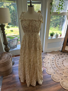 Ready to ship floral cotton you glow girl sleeveless dress