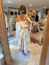 Load image into Gallery viewer, Trista’s closet destash - skirt and top one of a kind made from vintage materials.