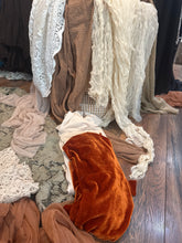 Load image into Gallery viewer, (Package E)ready to ship Box of fabric remnants perfect for baby layering (photo prop)