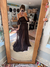 Load image into Gallery viewer, Flash sale New color dark brown charcoal mystical wonders chiffon two piece dress ready to ship