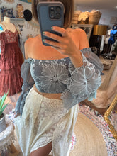 Load image into Gallery viewer, Three top, vintage lace skirt, Athena dress in brown sale ready to ship