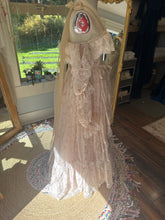 Load image into Gallery viewer, One of a kind champagne chiffon print Opaline dress ready to ship