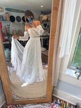 Load image into Gallery viewer, Ready to ship tulle skirt with lining and lace slight sheer top
