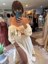 Load image into Gallery viewer, ivory linen cotton two piece ready to ship kismet two piece (Copy)