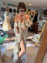 Load image into Gallery viewer, SALE Preorder cotton print two piece Nothing quite like you set with maxi skirt fits xs to xl allow 6 weeks