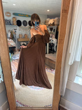 Load image into Gallery viewer, A new day stretchy dark Brown dress sale ready to ship