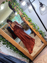 Load image into Gallery viewer, Ready to ship mystical wonders two piece rust chiffon reclamation dress