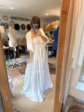 Load image into Gallery viewer, You glow girl off white matte satin dress sale ready to ship