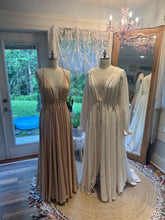Load image into Gallery viewer, Ready to ship sale gratitude slip and ivory stretchy knit type fabric robe
