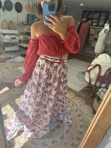 Ready to ship coral two piece sale
