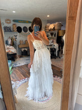 Load image into Gallery viewer, Ready to ship sale off white ivory Hey babe dress with tulle wrap overskirt