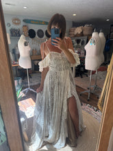 Load image into Gallery viewer, Ready to ship sale poetry embroidery lace with dark nude lining maternity friendly