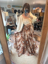 Load image into Gallery viewer, Vintage lovers crinkle skirt with always top ready to ship sale