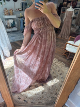 Load image into Gallery viewer, (Filagree) Ready to ship rusty floral Always and forever dress (slightly sheer)