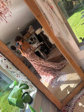 Load image into Gallery viewer, Two dress deal mushroom crinkle poetry two piece dress and print prairie hearts floral ready to ship