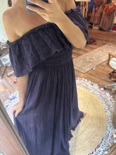 Load image into Gallery viewer, Ready to ship hand dye plum blue dress sale