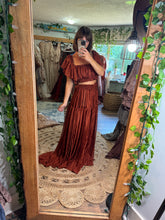 Load image into Gallery viewer, Ready to ship mystical wonders two piece rust chiffon reclamation dress