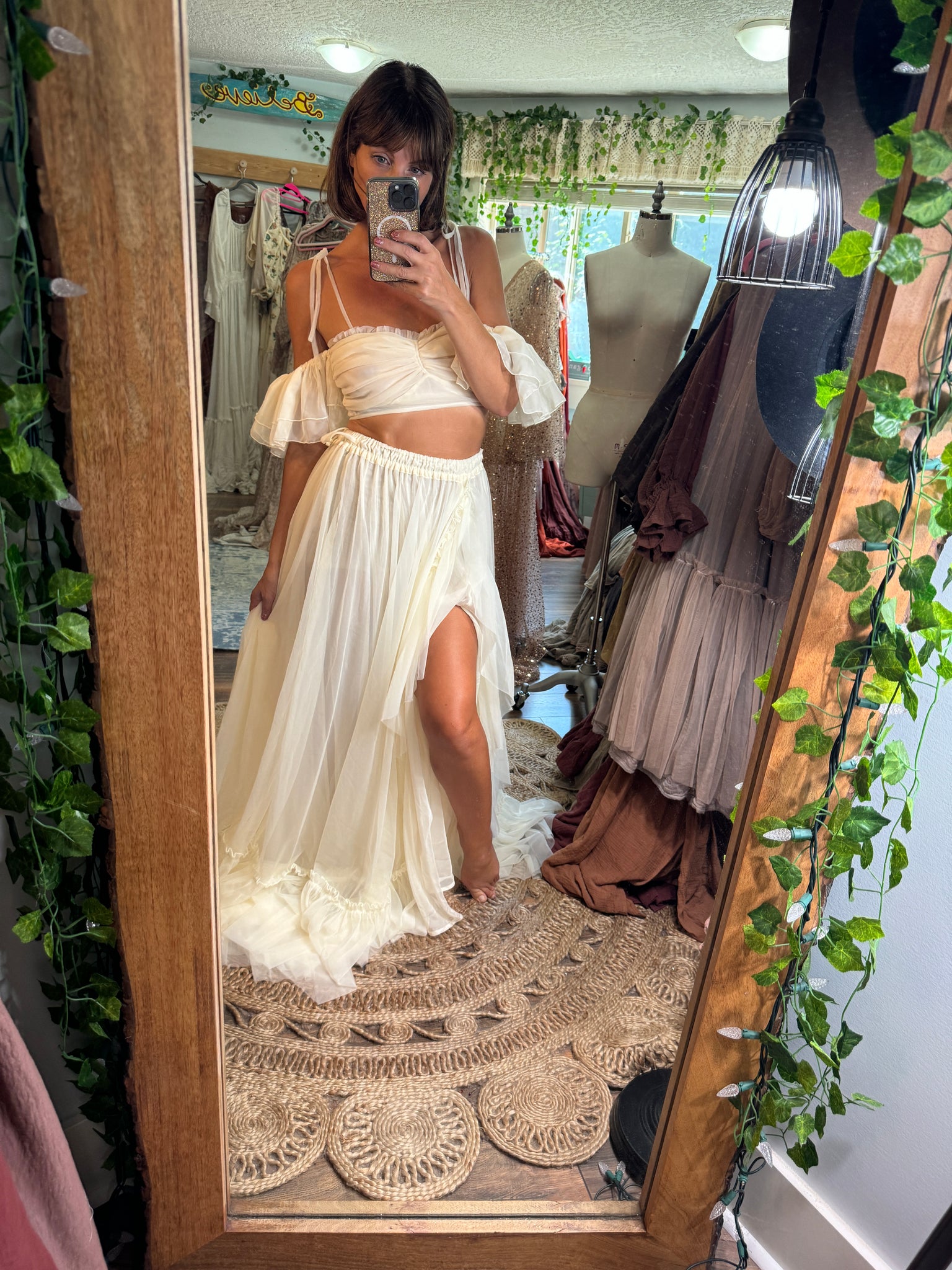 ivory two piece dress Preorder allow 6-8 week ivory poetry two piece dress sale We Are Reclamation