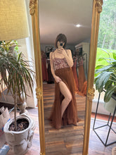 Load image into Gallery viewer, rust brown hey babe dress hand dyed preorder