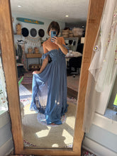 Load image into Gallery viewer, Ready to ship always and forever dress denim blue linen cotton