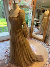 Load image into Gallery viewer, Ready to ship hand dye euphoria dress sale tan color lace (slight dye imperfections)