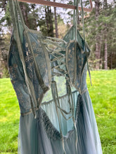 Load image into Gallery viewer, Two dress spring sale hand dyed blue hey babe and brown wish dress