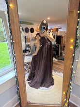 Load image into Gallery viewer, (Two dress deal ) brown always and forever dress with Teal pearl mesh robe xs-xl ready to ship on sale