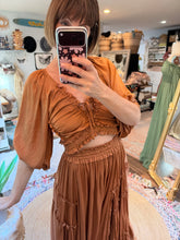 Load image into Gallery viewer, SALE Ready to ship simply two piece in copper soft matte satin reversible top