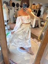 Load image into Gallery viewer, Trista’s closet destash - skirt and top one of a kind made from vintage materials.