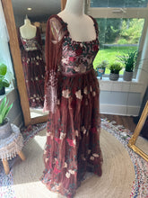 Load image into Gallery viewer, One of a kind sample sale hand dyed embroidery dress