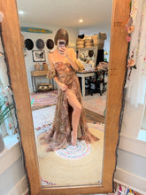 Load image into Gallery viewer, Two piece poetry dress in  vintage lovers print and extra top