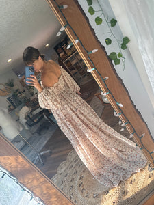 Ready to ship crinkle  print you glow girl dress