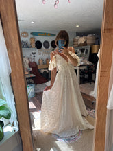 Load image into Gallery viewer, Kindest heart dress ready to ship in embroidery cotton ivory