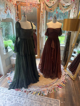 Load image into Gallery viewer, Two dress deal! Dark green euphoria dress with love bird deep rust (hand dyed) ready to ship