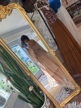 Load image into Gallery viewer, Ready to ship sale ruffle me open beige dress