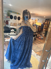 Load image into Gallery viewer, (Blue) Ready to ship hand  dye lace always and forever dress sale blue