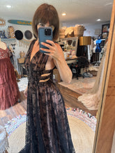 Load image into Gallery viewer, Ready to ship black lace slight sheer love me Wild dress