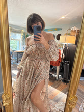 Load image into Gallery viewer, Ready to ship you glow girl Rust floral crinkle on flash sale