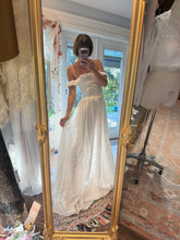 Load image into Gallery viewer, Ready to ship embroidery cotton low corset dress XS-xl
