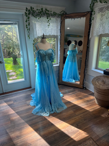 Poetry dress ready to ship light baby blue chiffon end of summer sale