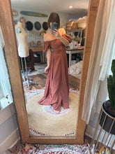 Load image into Gallery viewer, Ready to ship oh my top and meadow skirt cotton rose brown sale