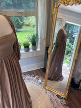 Load image into Gallery viewer, Sale ready to ship tan brown linen cotton oh lover dress