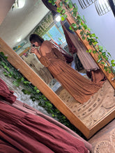 Load image into Gallery viewer, Ready to ship bloom two piece brown lace lined in chiffon on sale