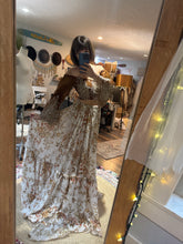 Load image into Gallery viewer, Kismet two piece ready to ship large golden crinkle with extra top euphoria hand dye brown