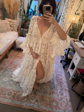 Load image into Gallery viewer, Dreams like these dress ready to ship in roses lace maternity friendly