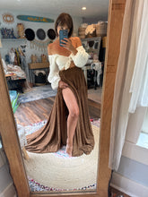 Load image into Gallery viewer, Ready to ship sale bring it top and brown skirt
